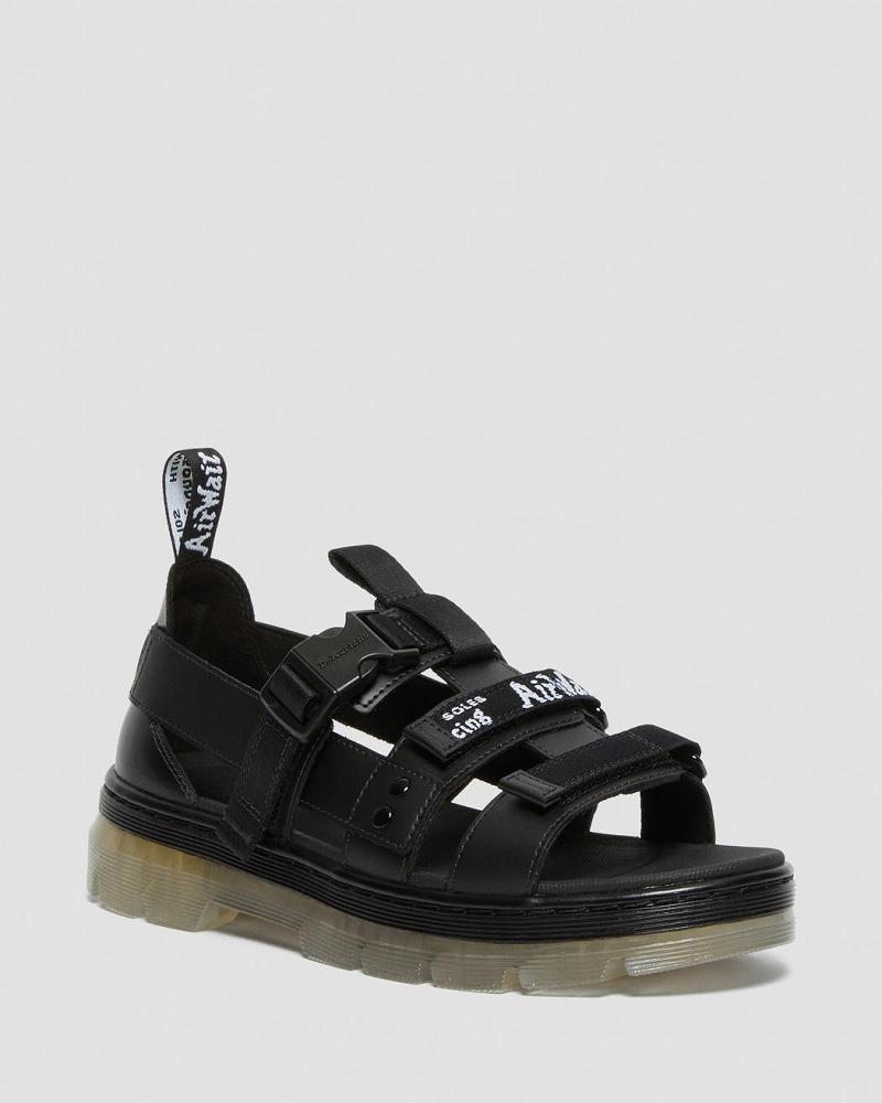 Dr Martens Pearson Iced Vrijetijds Sandalen Met Riem Heren Zwart | NL 166EBC